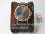 Copy IWC Portofino Rose Gold Grey Dial Watch - Swiss Grade